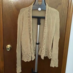 Tan Sweater Cardigan